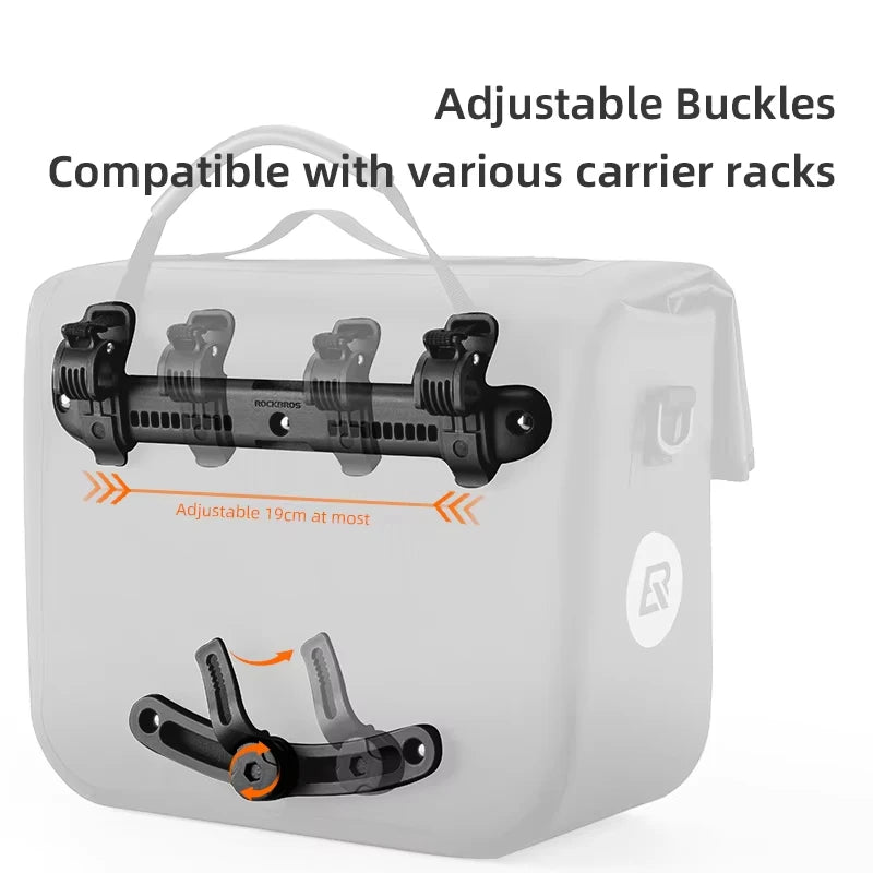 ROCKBROS Foldable Bicycle Saddle Bag Waterproof Large Capacity