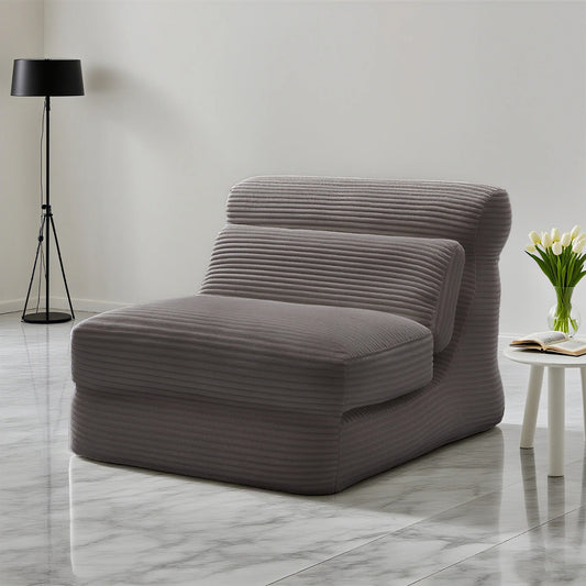JHK Ergonomic Folding Sofa Bed With Corduroy Lumbar Support Convertible