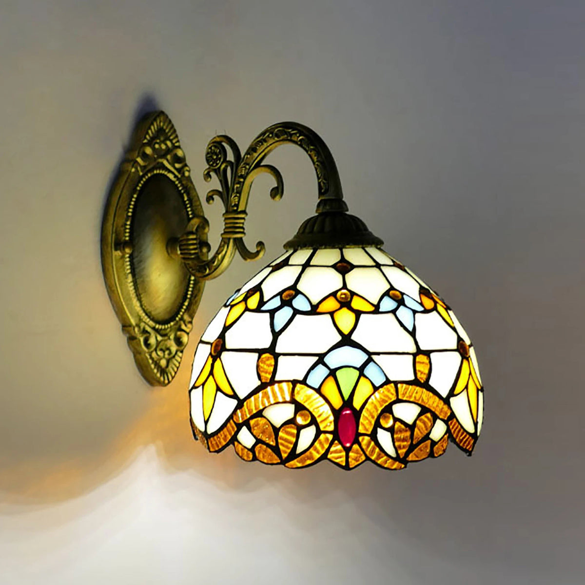 Vintage Retro Dome Wall Lamp Indoor Handmade Wall Light For Living Room