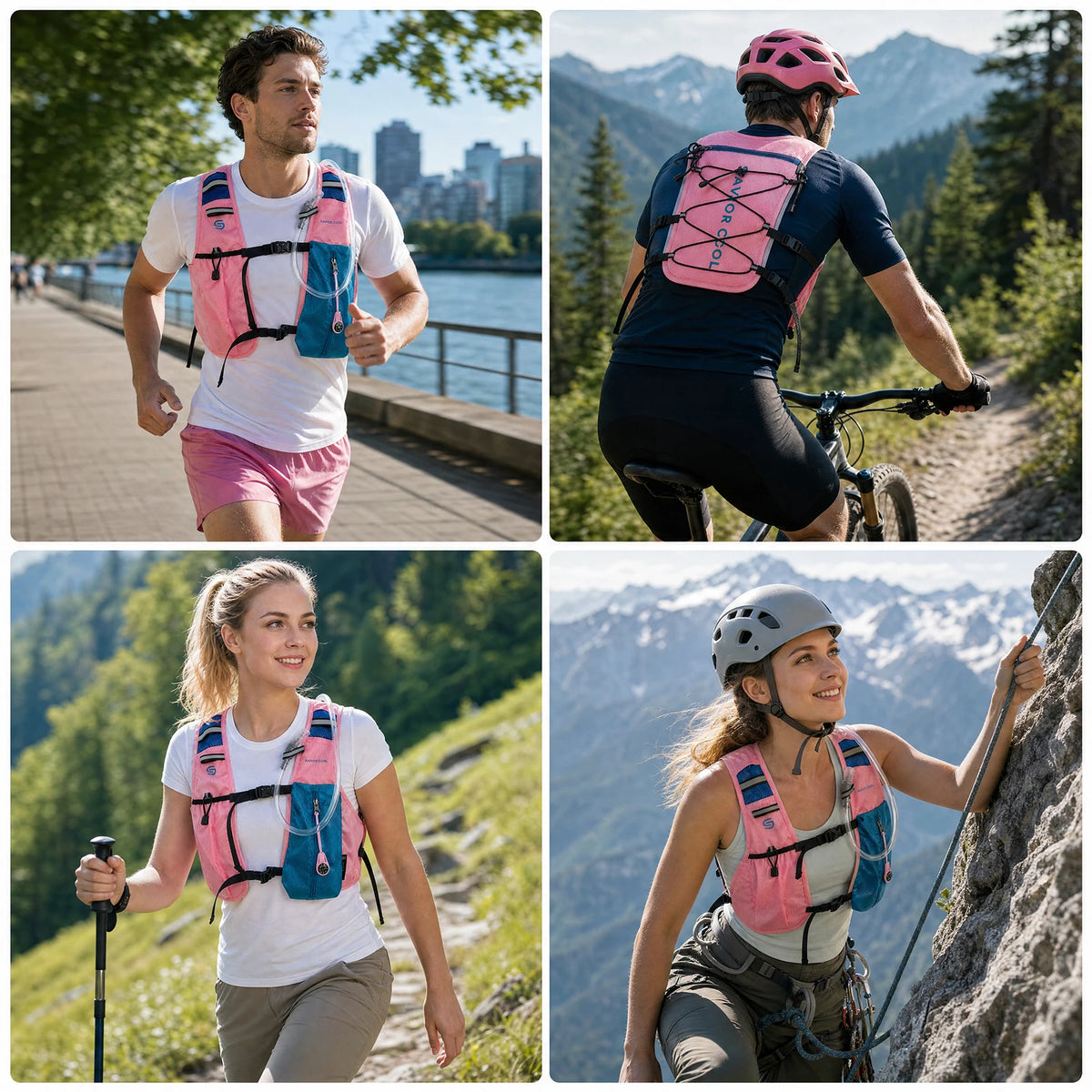 Snow Deer Tactical Cooling Vest With Integrated Water Bladder
