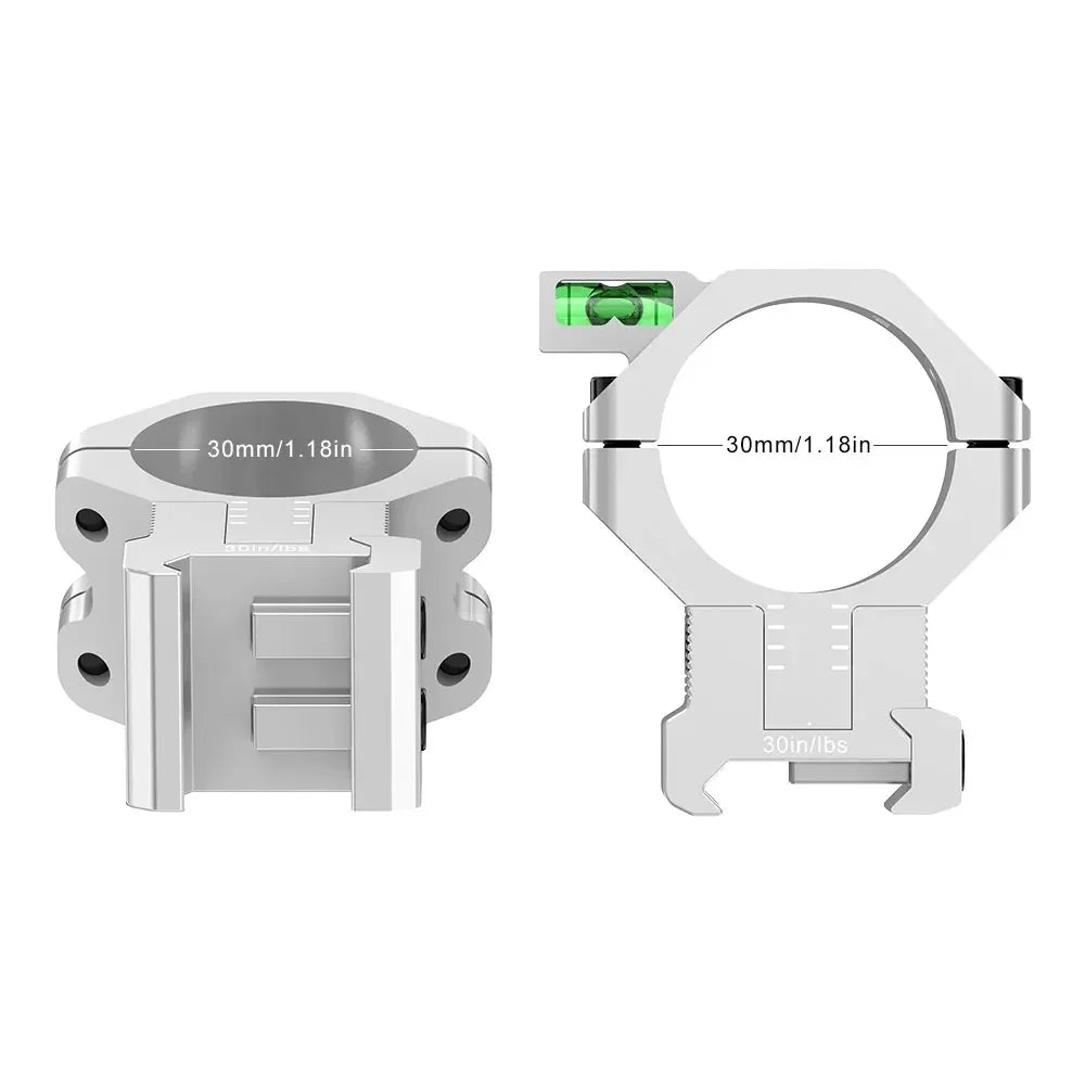 WestHunter Center Height Adjustable Picatinny Mount MOA Elevation Rings