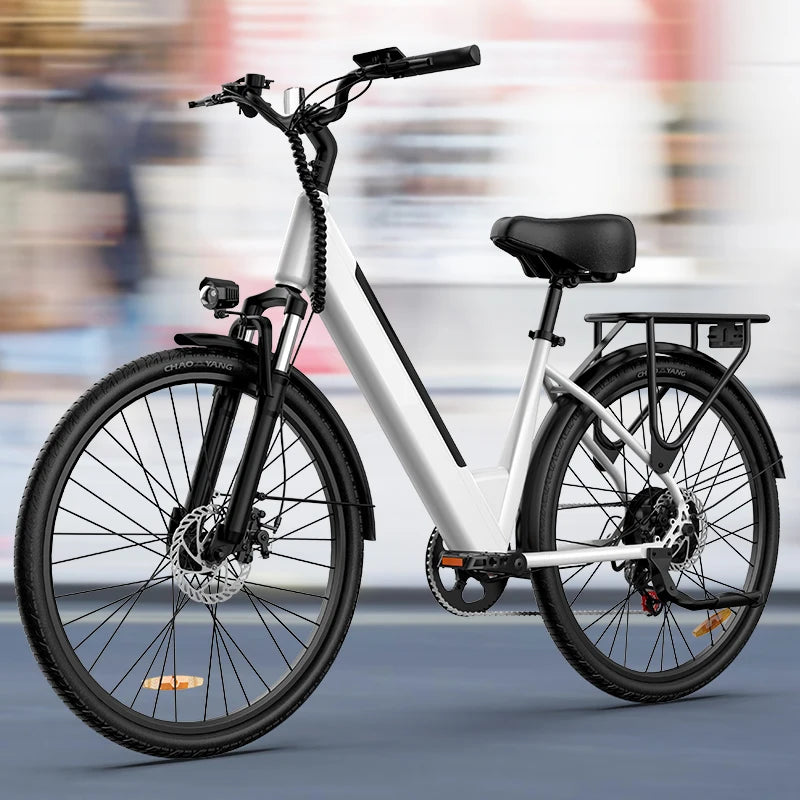 Urlife 750W Adult Electric Commuter Bike With Hydraulic Disc Brakes