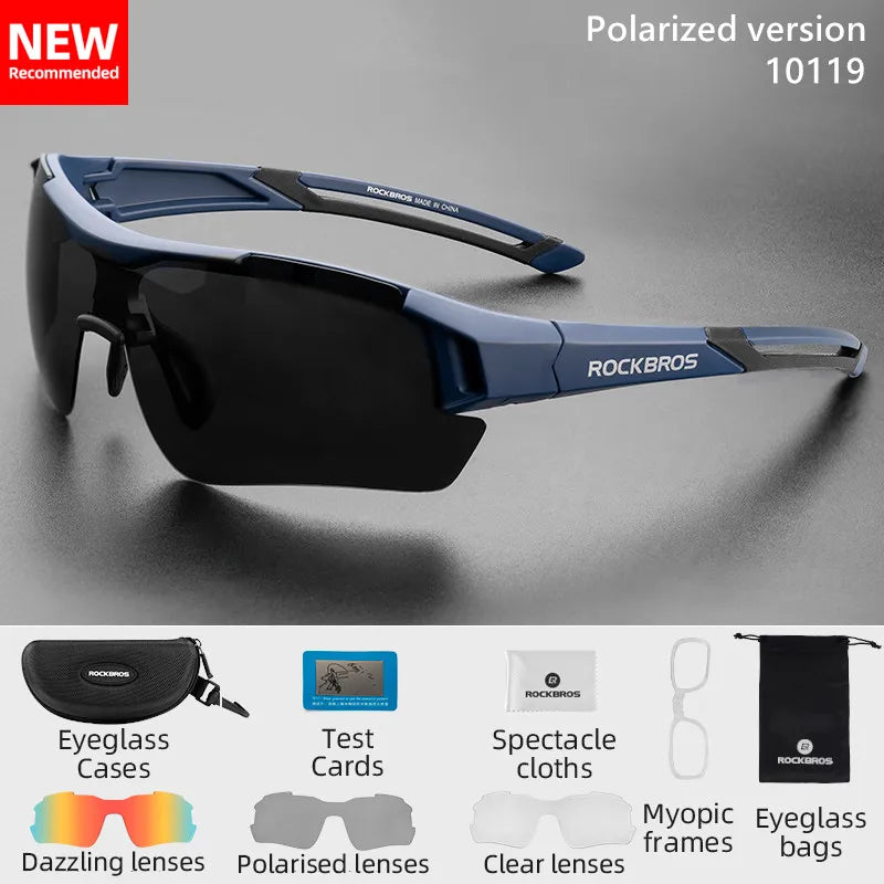 ROCKBROS Polarized Cycling Glasses Unisex Sports Eyewear