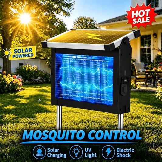 Solar Bug Zapper 4500V Outdoor Mosquito Zapper With Panel Sensor