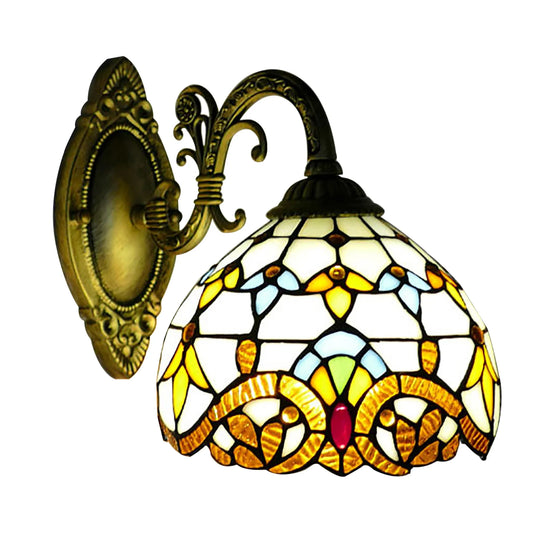 Vintage Retro Dome Wall Lamp Indoor Handmade Wall Light For Living Room