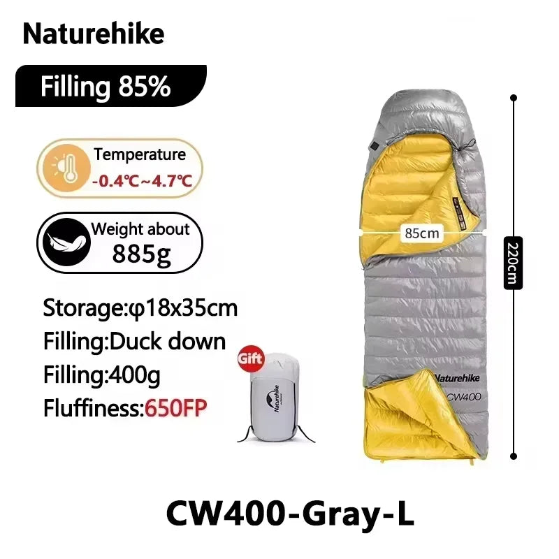 Naturehike Ultralight Duck Down Sleeping Bag For Outdoor Use