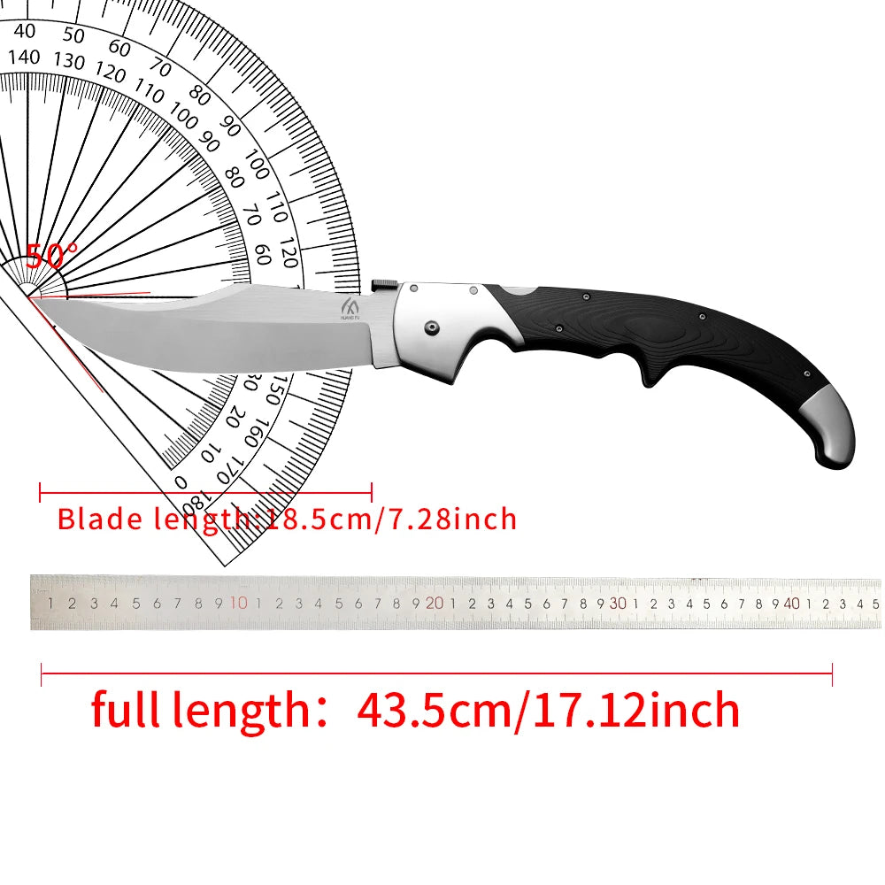 Portable Steel Folding Knife For Outdoor Hiking And Camping