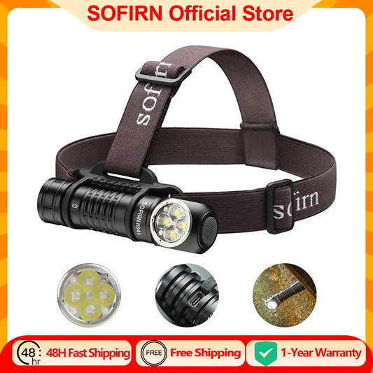 Sofirn HS41 Headlamp 4000lm USB C Rechargeable SST20 LED