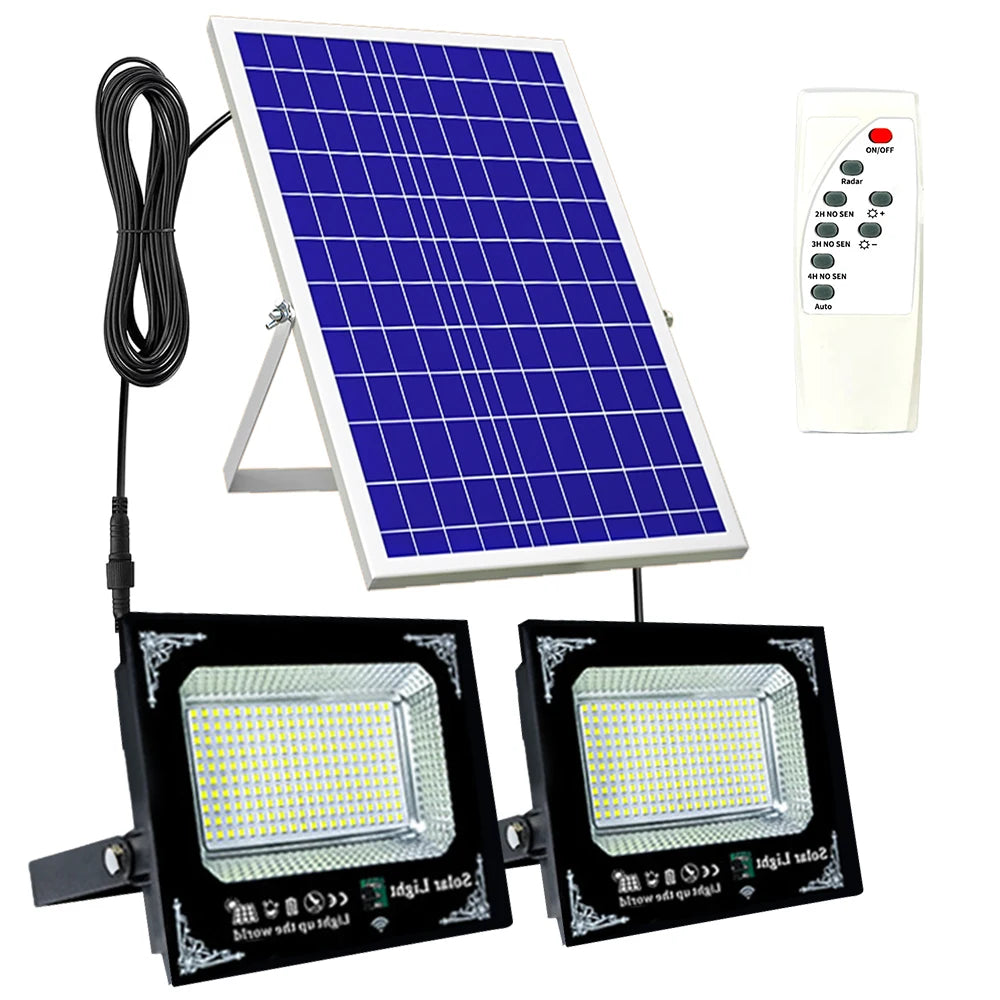High Brightness Led Solar Flood Light With Waterproof Aluminum Panel