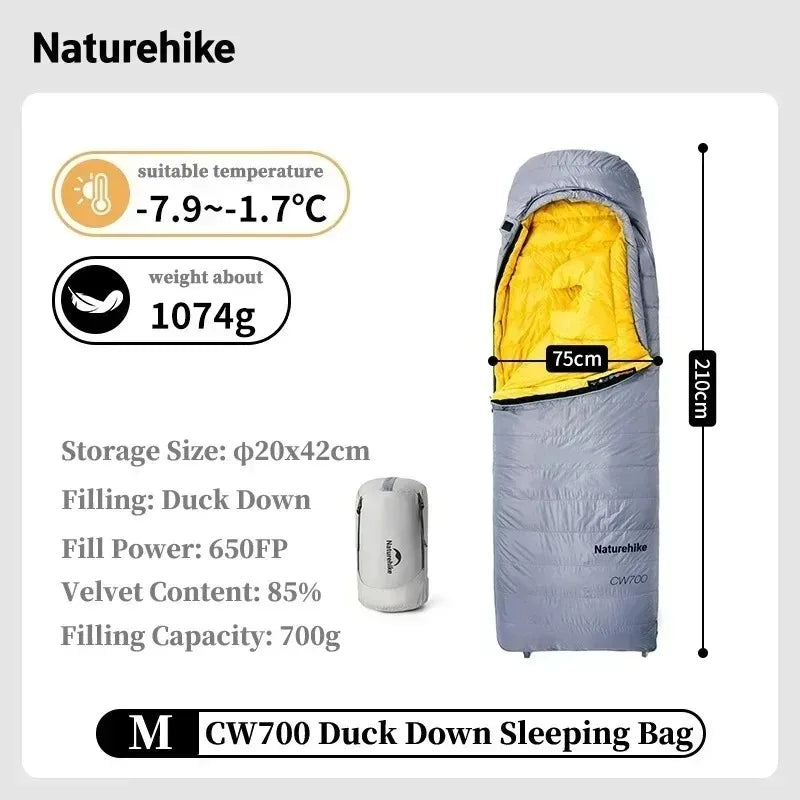 Naturehike Ultralight Duck Down Sleeping Bag For Outdoor Use