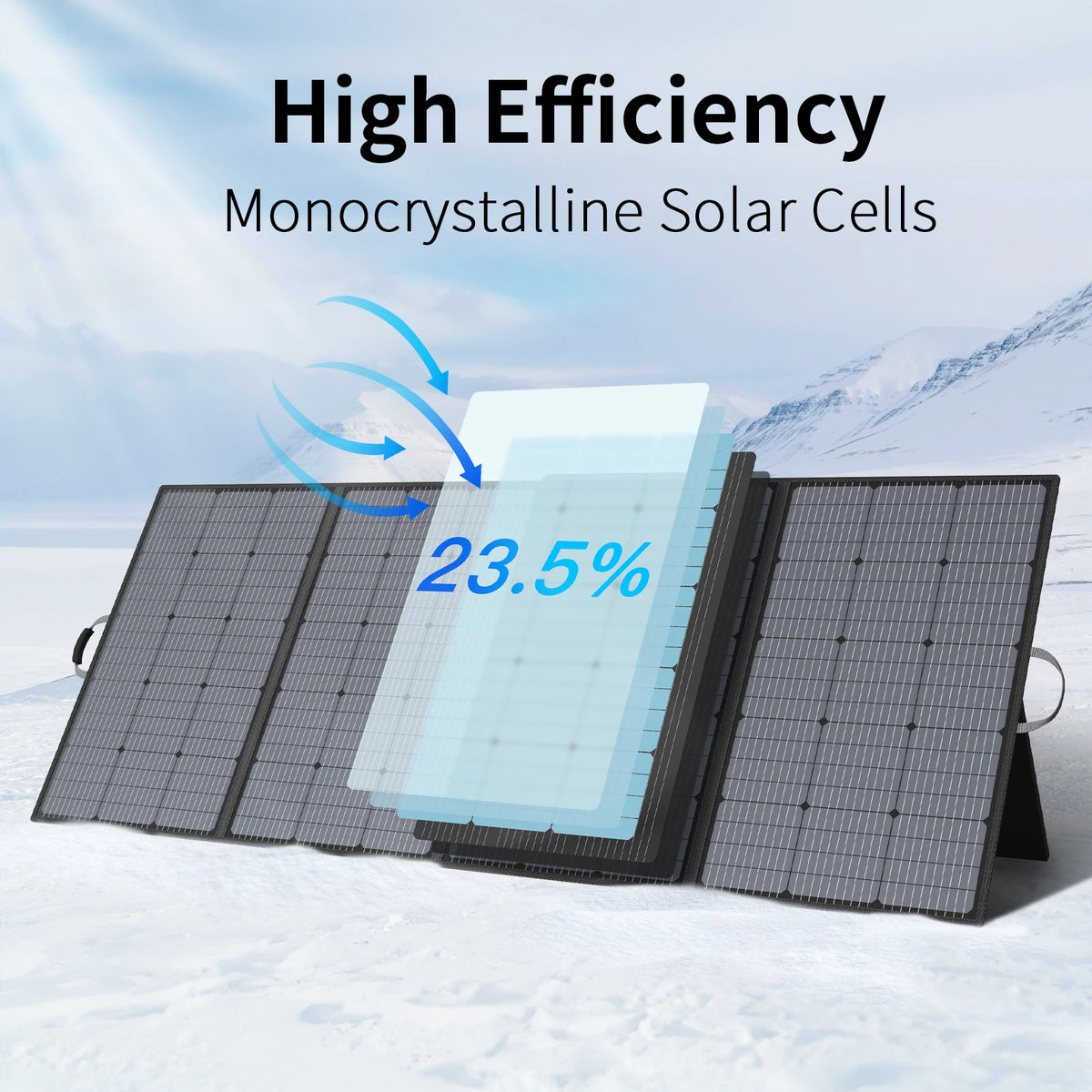 MHPOWOS 400W Portable Foldable Solar Panel Charger