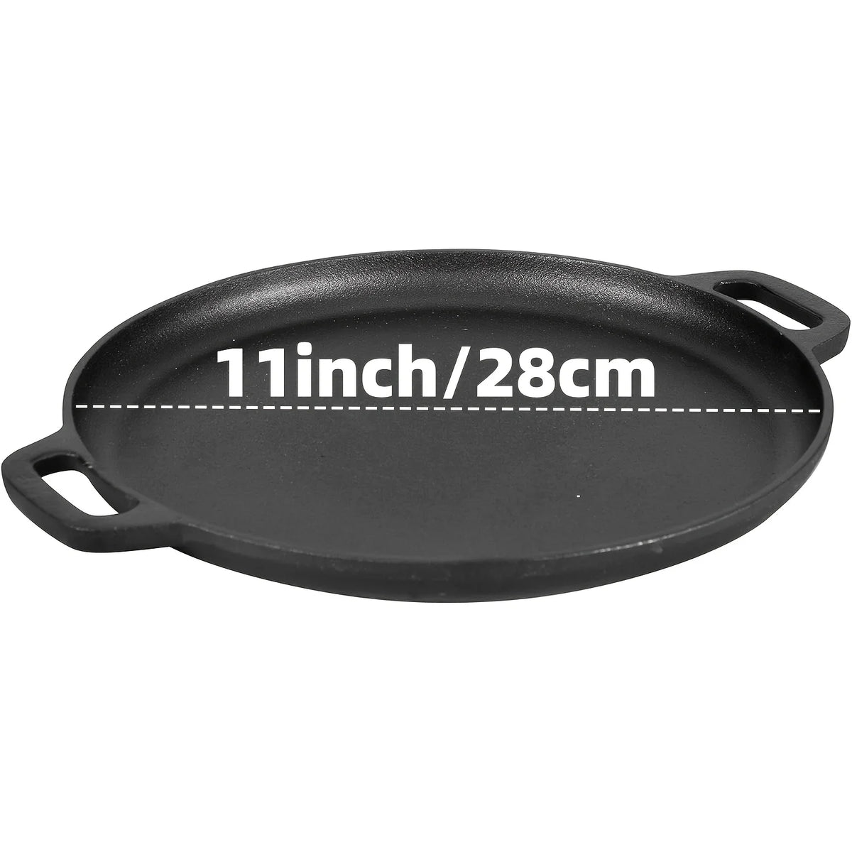 AEDG Cast Iron Skillet Set Three Piece Pre Seasoned Pans