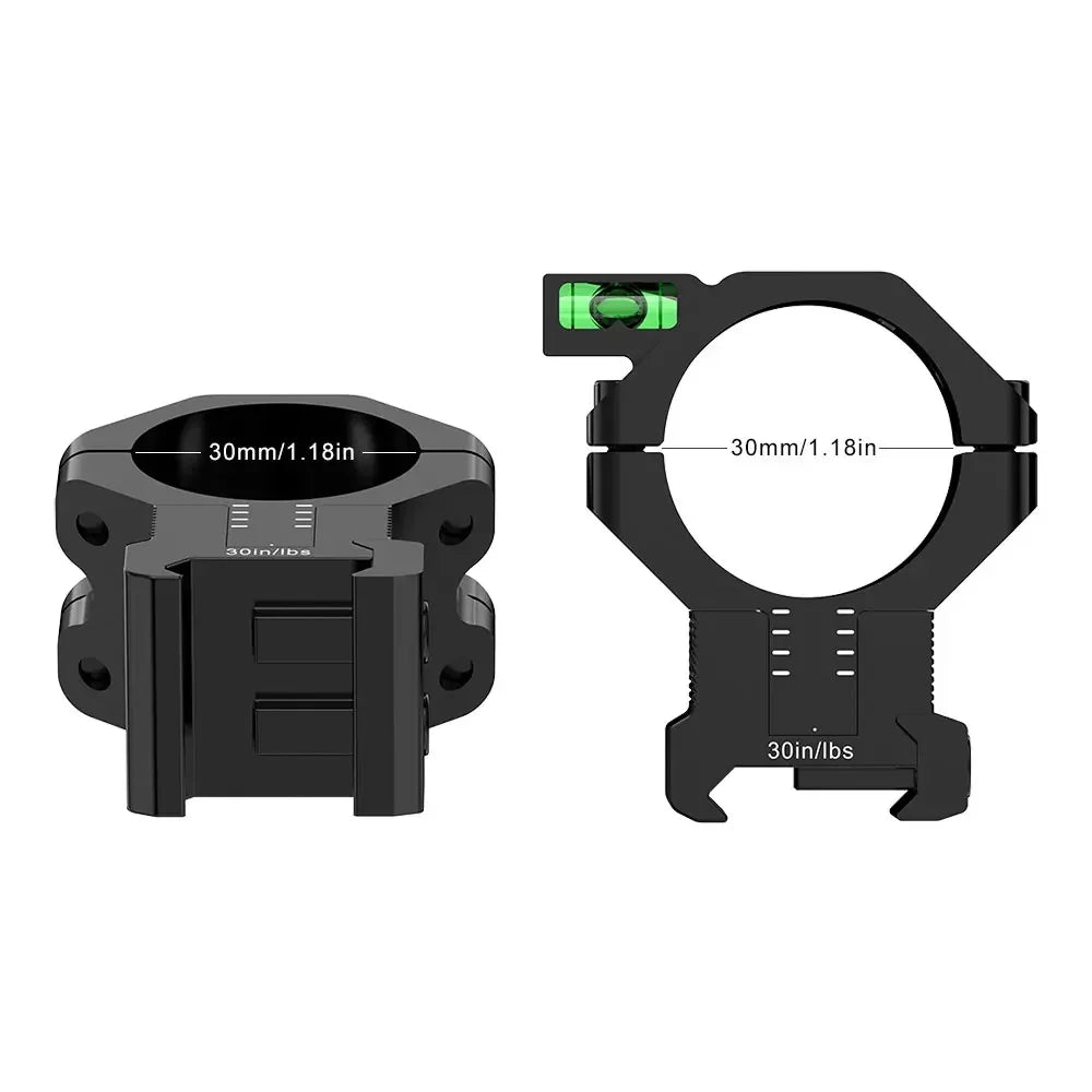 WestHunter Center Height Adjustable Picatinny Mount MOA Elevation Rings
