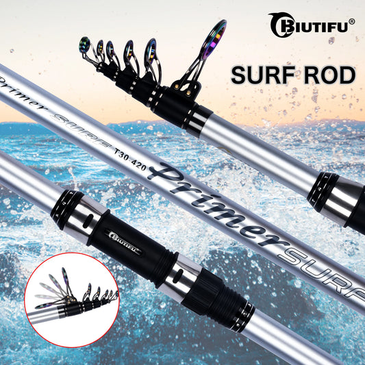 Biutifu Telescopic Fishing Rod For Surf Casting