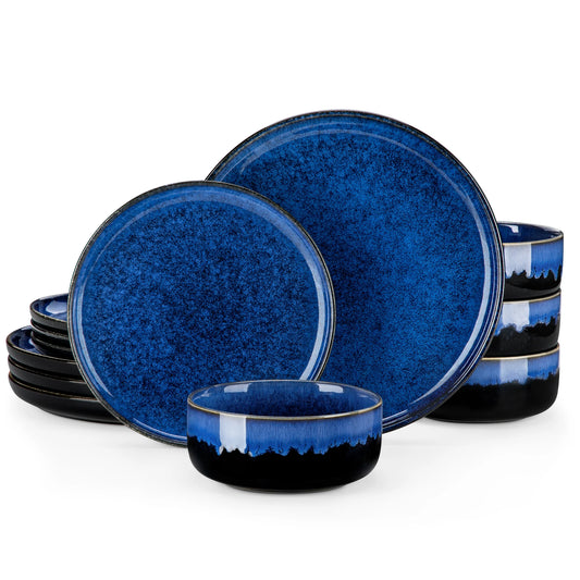 Malacasa Premium Ceramic Stoneware Dinnerware Service Set