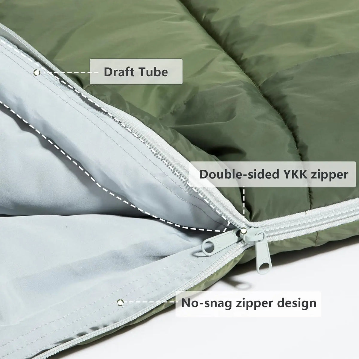 Mummy Sleeping Bag For Camping Backpacking With Compression Sack