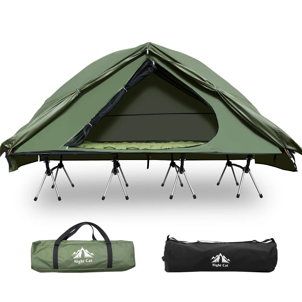 Night Cat Elevated Camping Cot Tent Heavy Duty Off Ground
