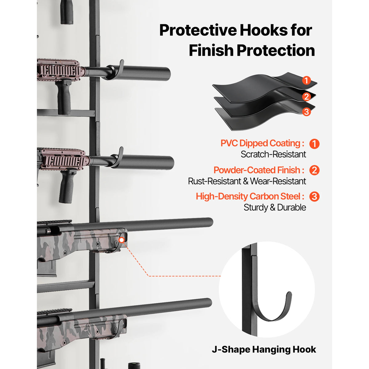 SucceBuy Gun Rack Floor Standing Indoor Rifle Shotgun Rack Stand with Storage Shelf for Wall Mount Gun Display Stand for Garage