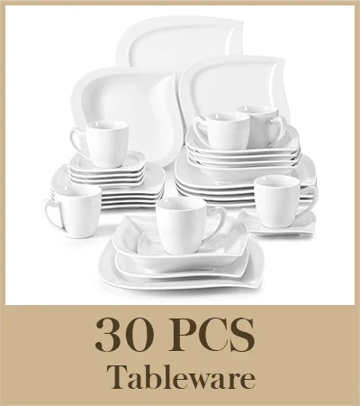 Malacasa Premium Porcelain Dinner Set Complete Tableware Collection