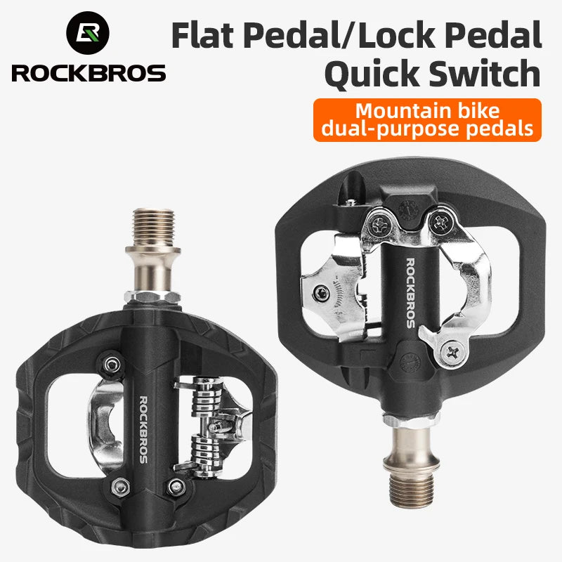RockBros Bicycle Pedals Sealed Bearing Waterproof Anti Slip SPD