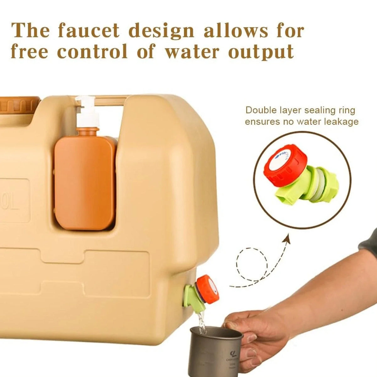 Emergency Water Container Portable Camping Water Bag With Spigot