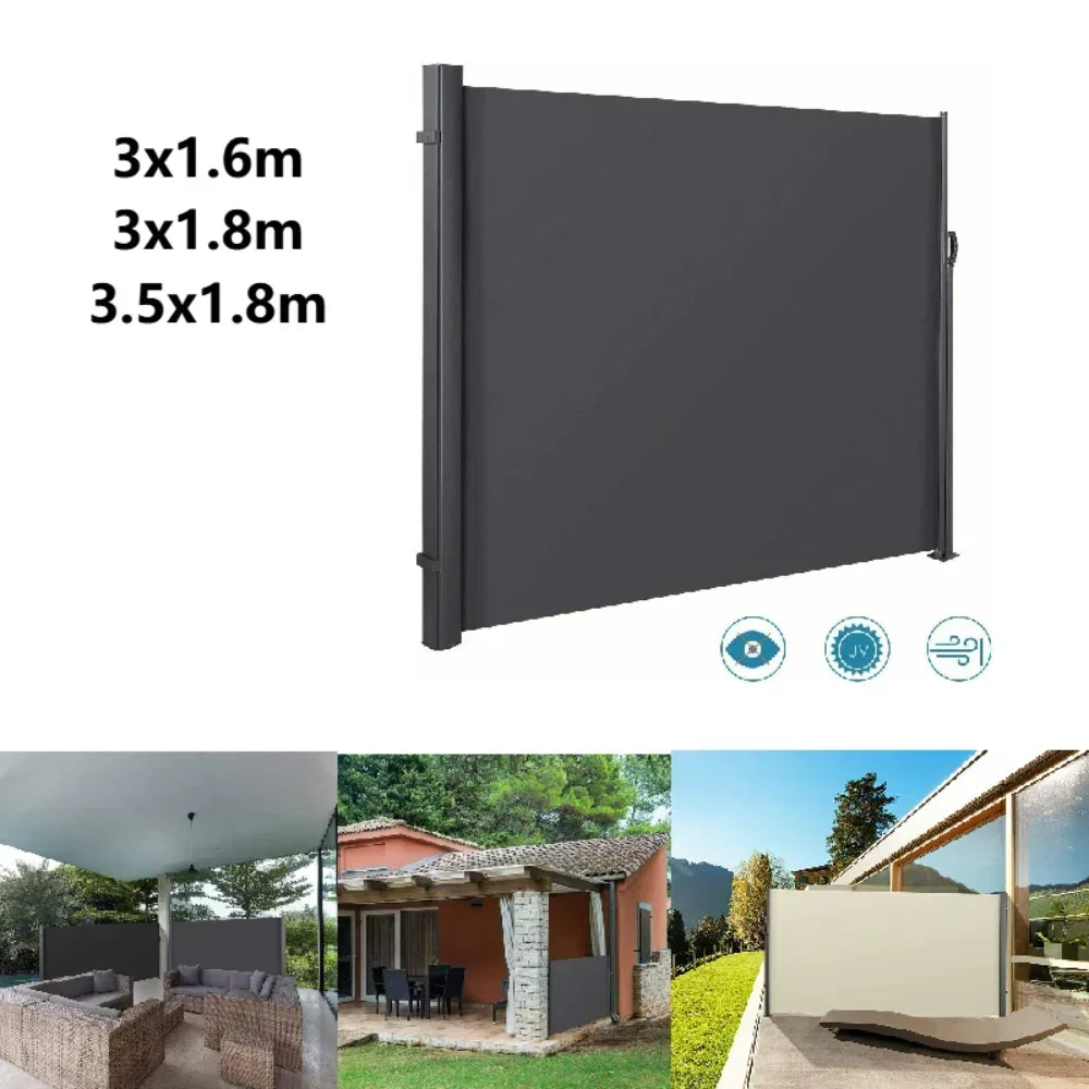 Mvpower Retractable Side Awning Garden Privacy Divider