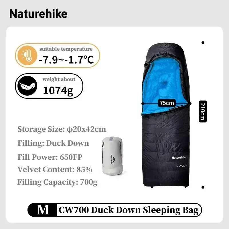 Naturehike Ultralight Duck Down Sleeping Bag For Outdoor Use