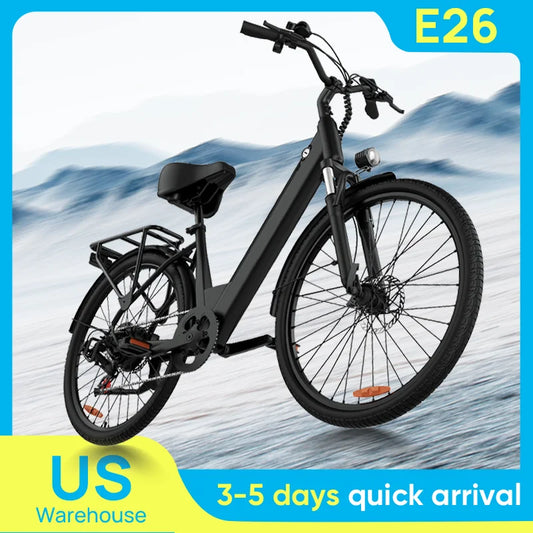 Urlife 750W Adult Electric Commuter Bike With Hydraulic Disc Brakes