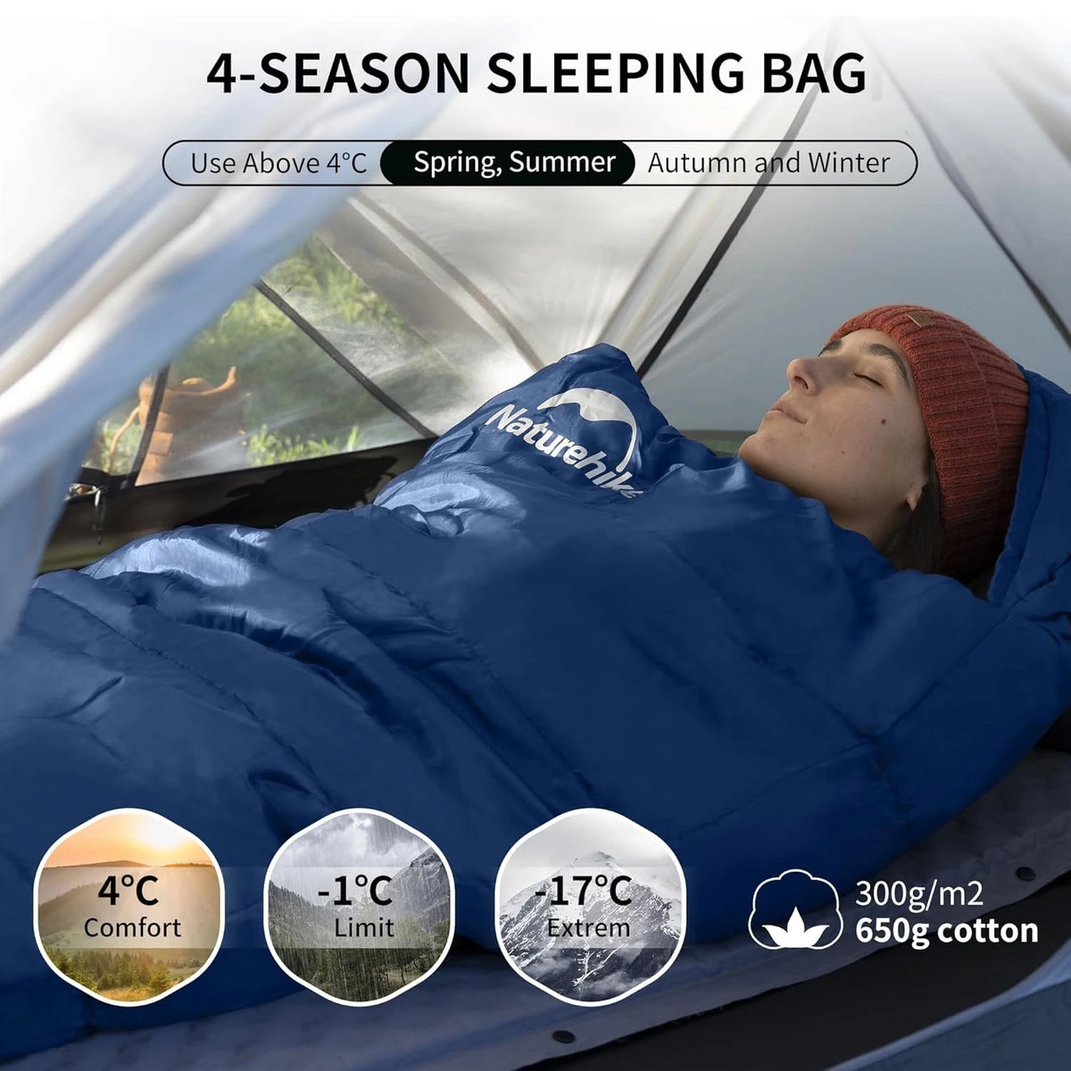 Naturehike Mummy Sleeping Bag for Adults Ultra Winter Warm