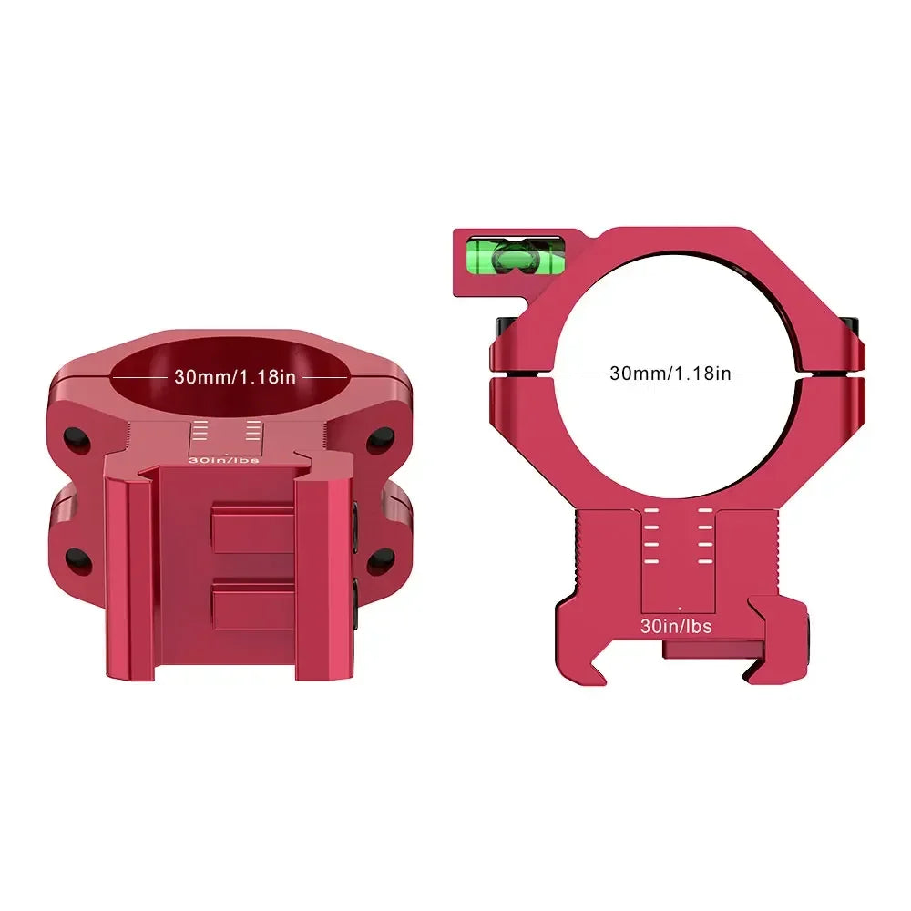 WestHunter Center Height Adjustable Picatinny Mount MOA Elevation Rings