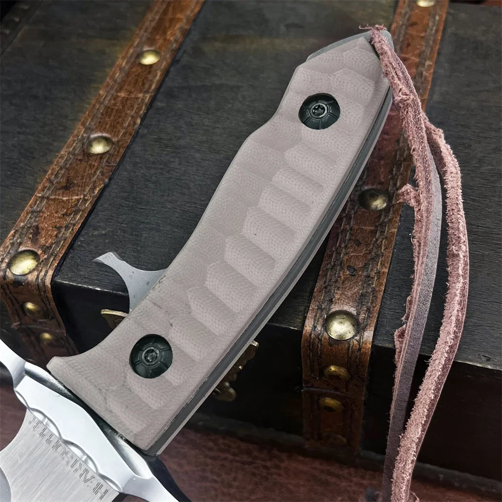DIY Mk9 D2 Steel Outdoor Straight Knife With G10 Handle
