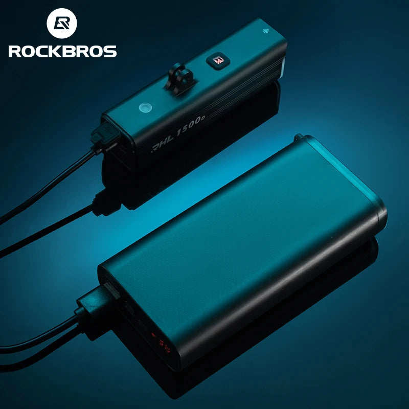 Rockbros 1500LM Aluminum Alloy Rechargeable Bicycle Front LED Headlight