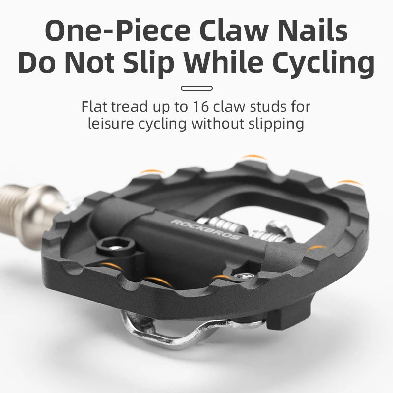 RockBros Bicycle Pedals Sealed Bearing Waterproof Anti Slip SPD