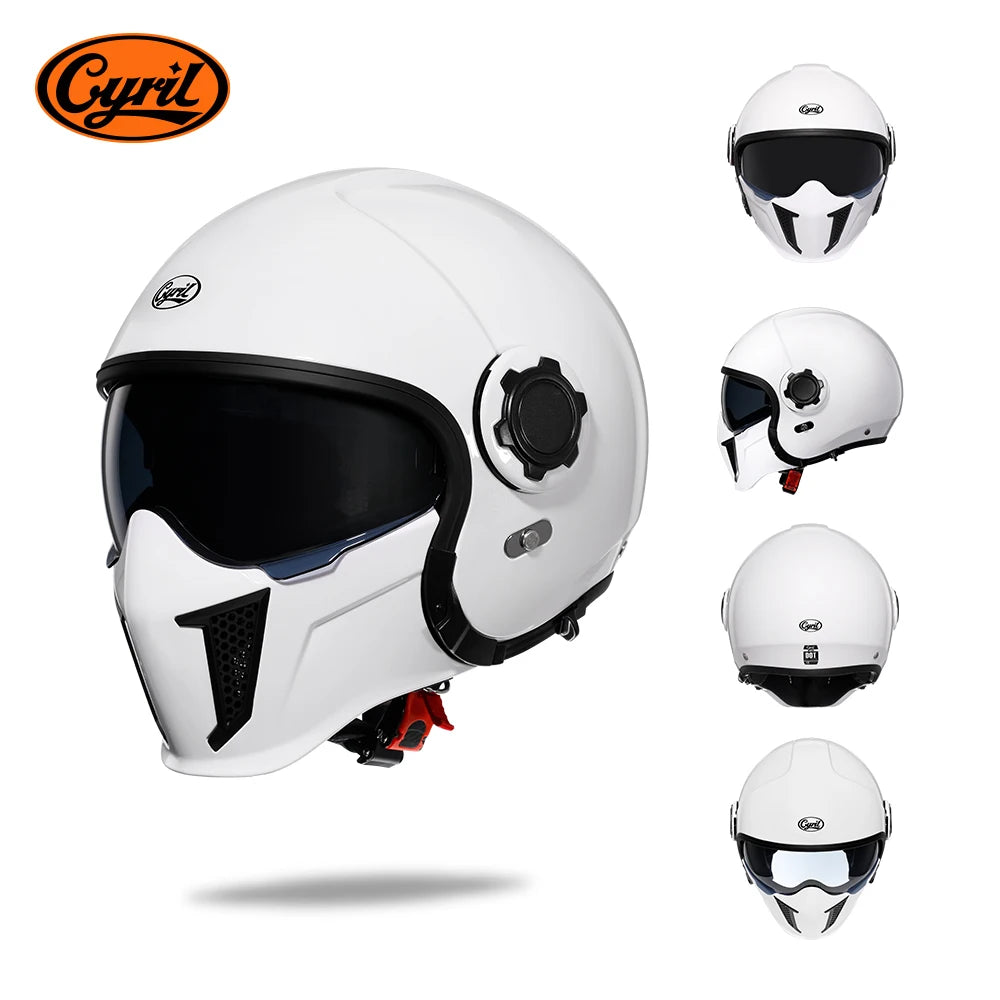 Cyril OP12A Modular Full Face Motorcycle Helmet With Dual Lens