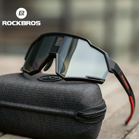 ROCKBROS Polarized Cycling Glasses UV400 Photochromic Goggles