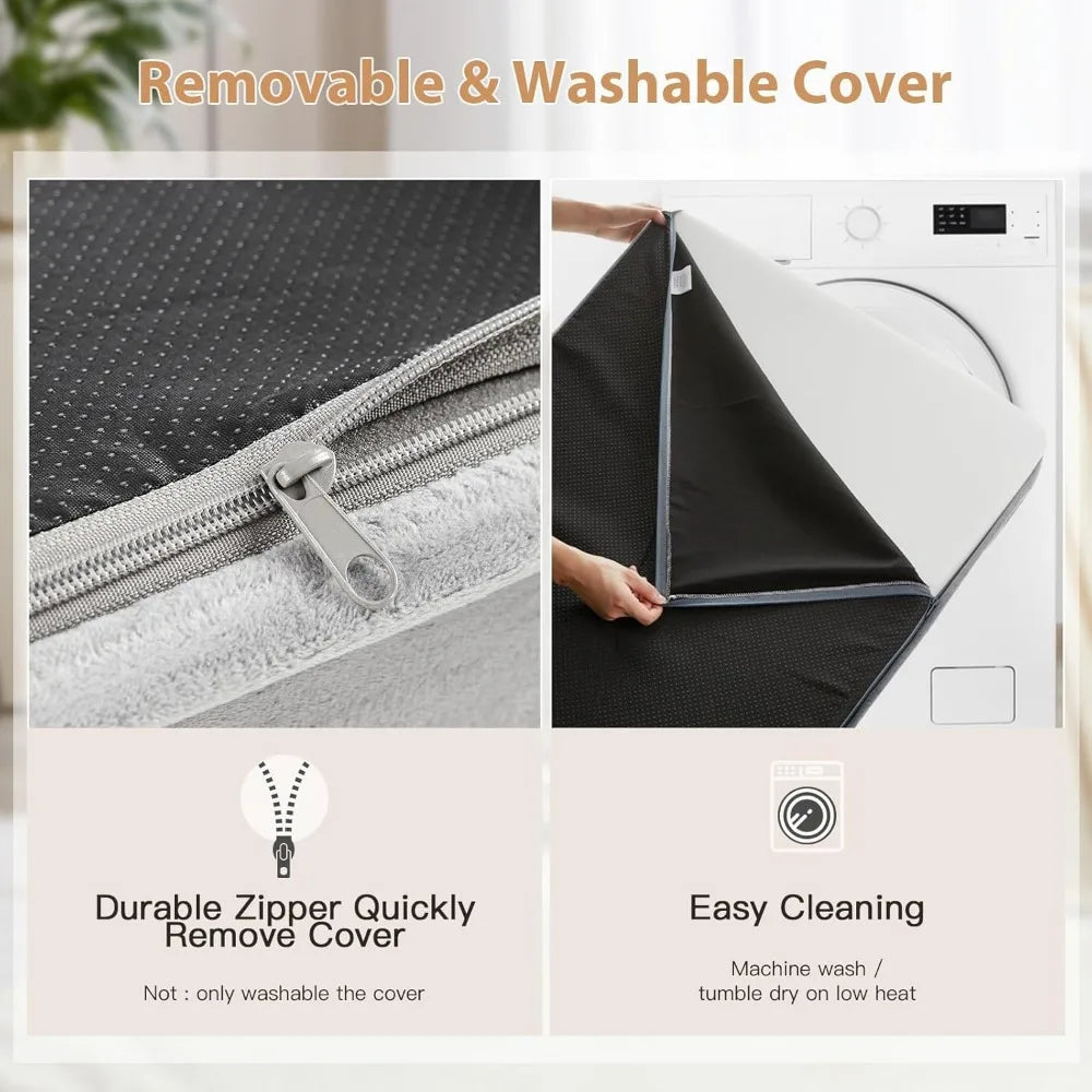 NBVCX Orthopedic Waterproof Dog Bed Removable Cover Multi Needle Quilting