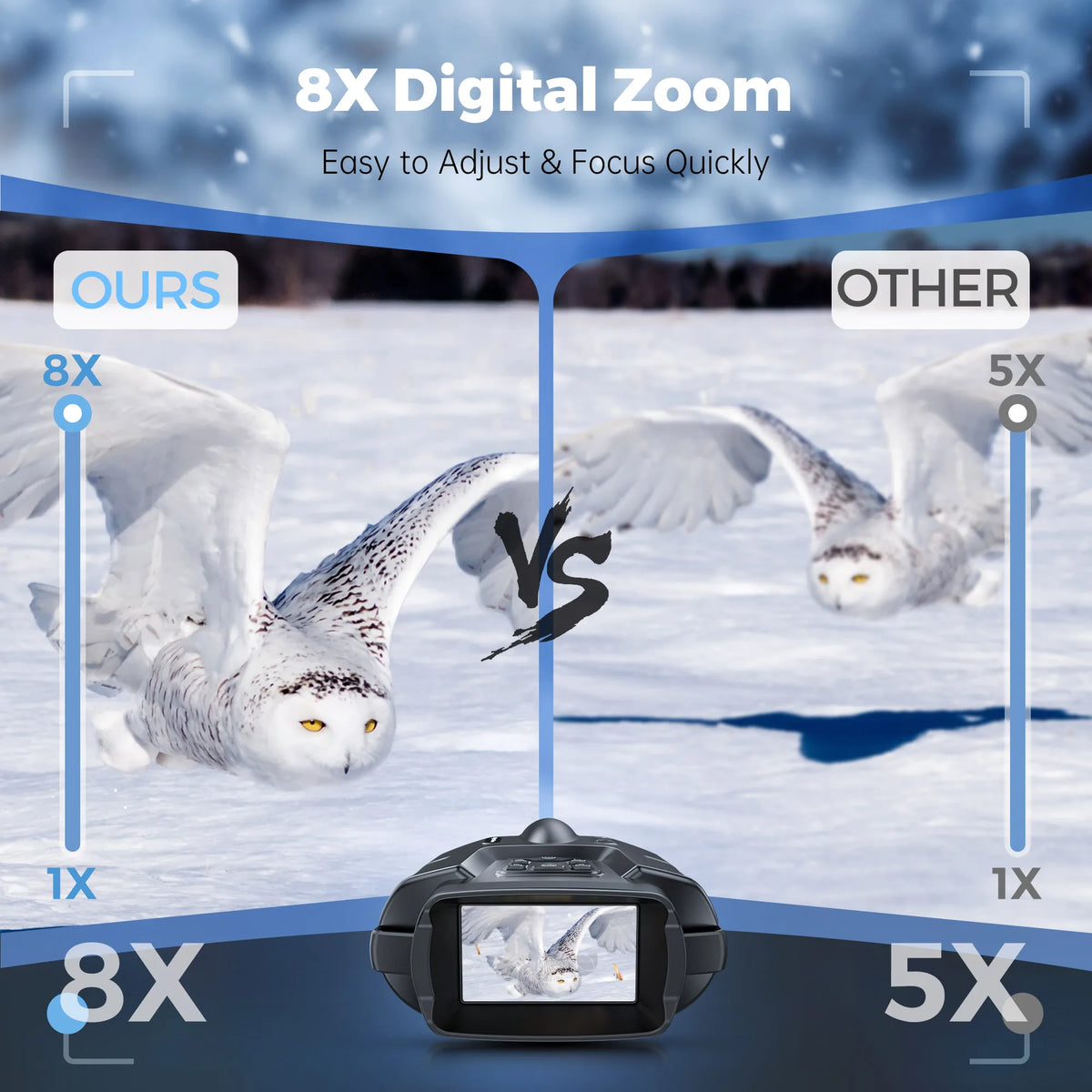 Letcmoi 4K Night Vision Binoculars With Infrared And Tactical Light