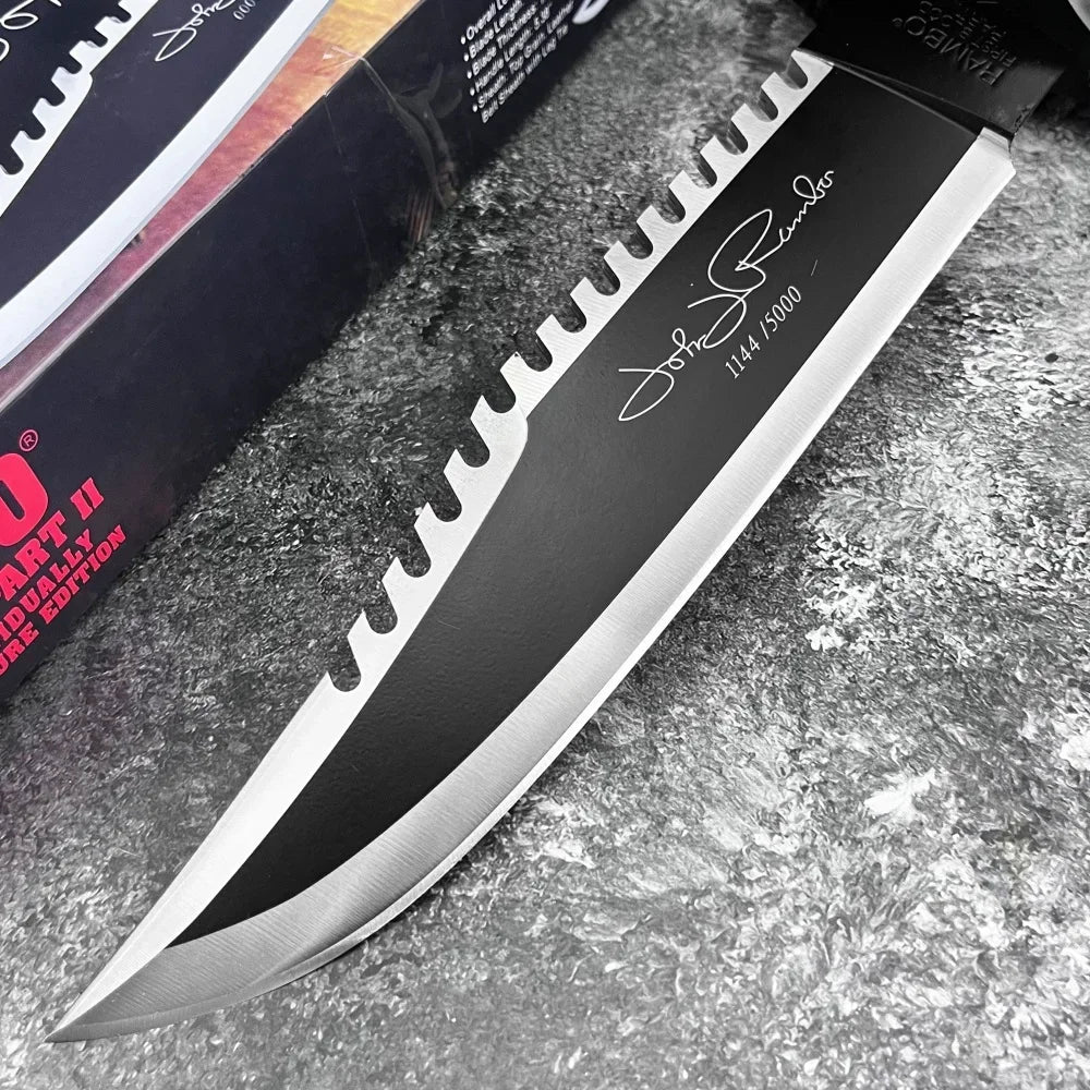 DIY Rambo Fixed Blade Knife For Outdoor Hunting And Survival