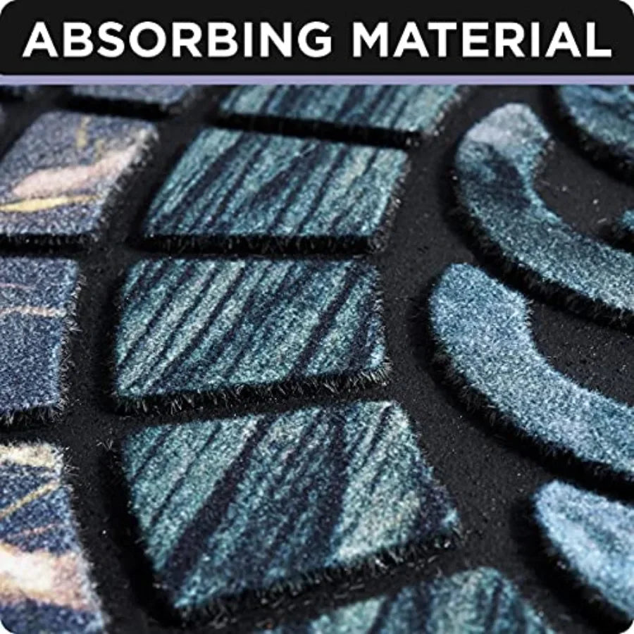 Front Door Mat Low Pile Outdoor Welcome Mud Trapping