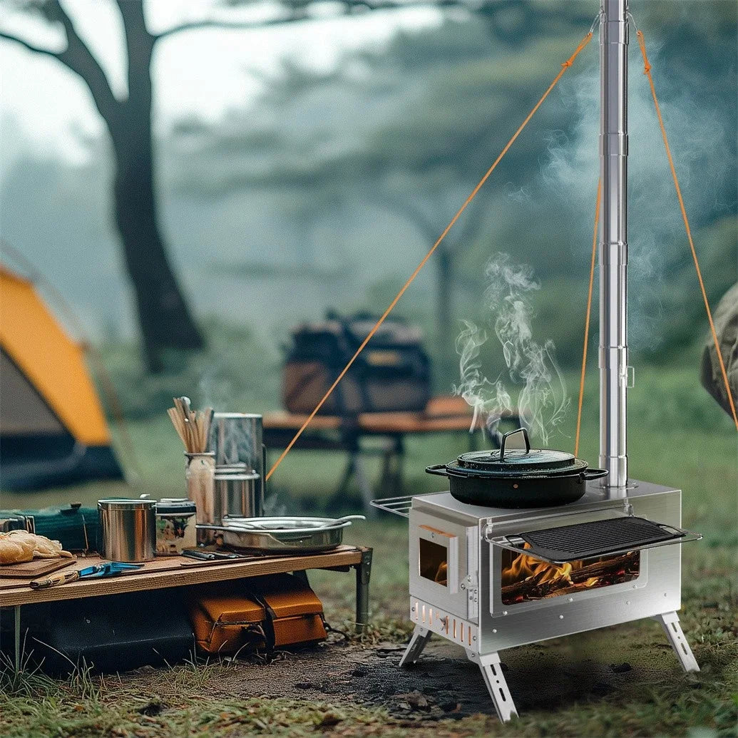Unho Portable Hot Tent Wood Burning Stove