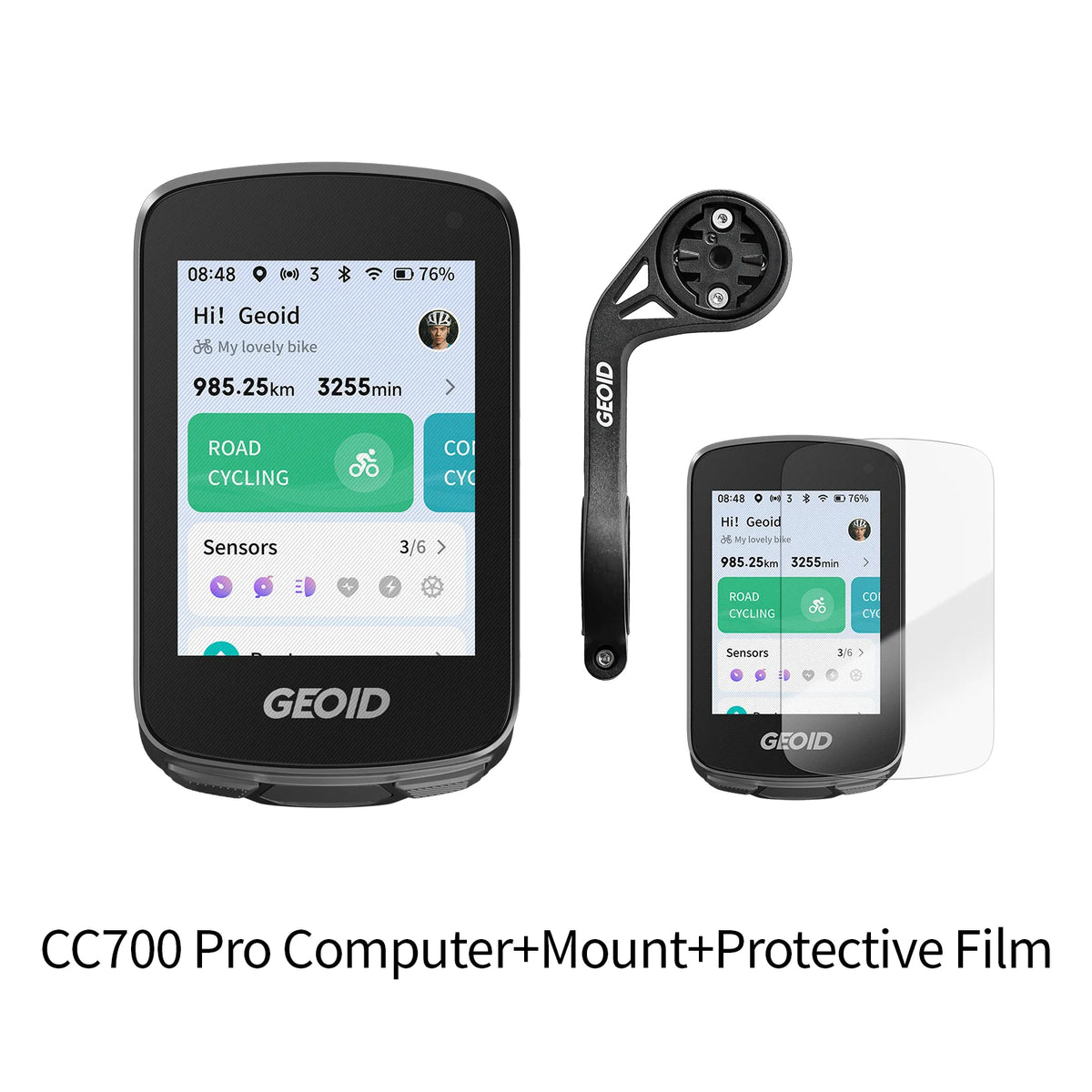 GEOID Wireless Bike Computer With Touchscreen And Map Navigation