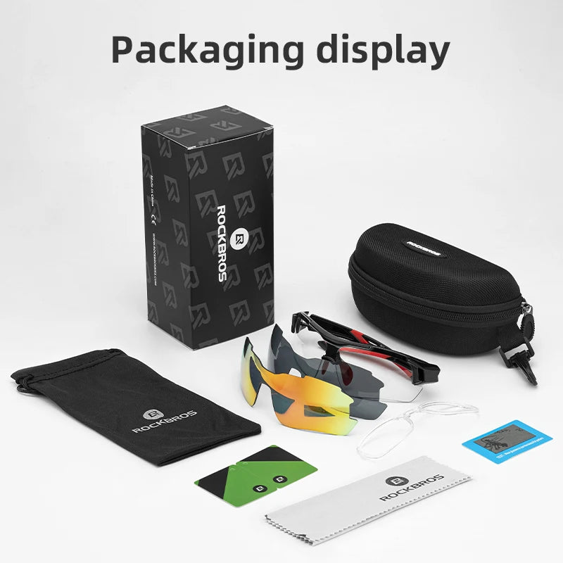 ROCKBROS Polarized Cycling Glasses Unisex Sports Eyewear