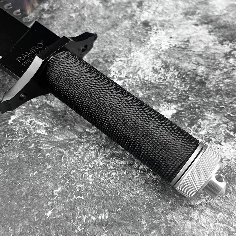 DIY Rambo Fixed Blade Knife For Outdoor Hunting And Survival