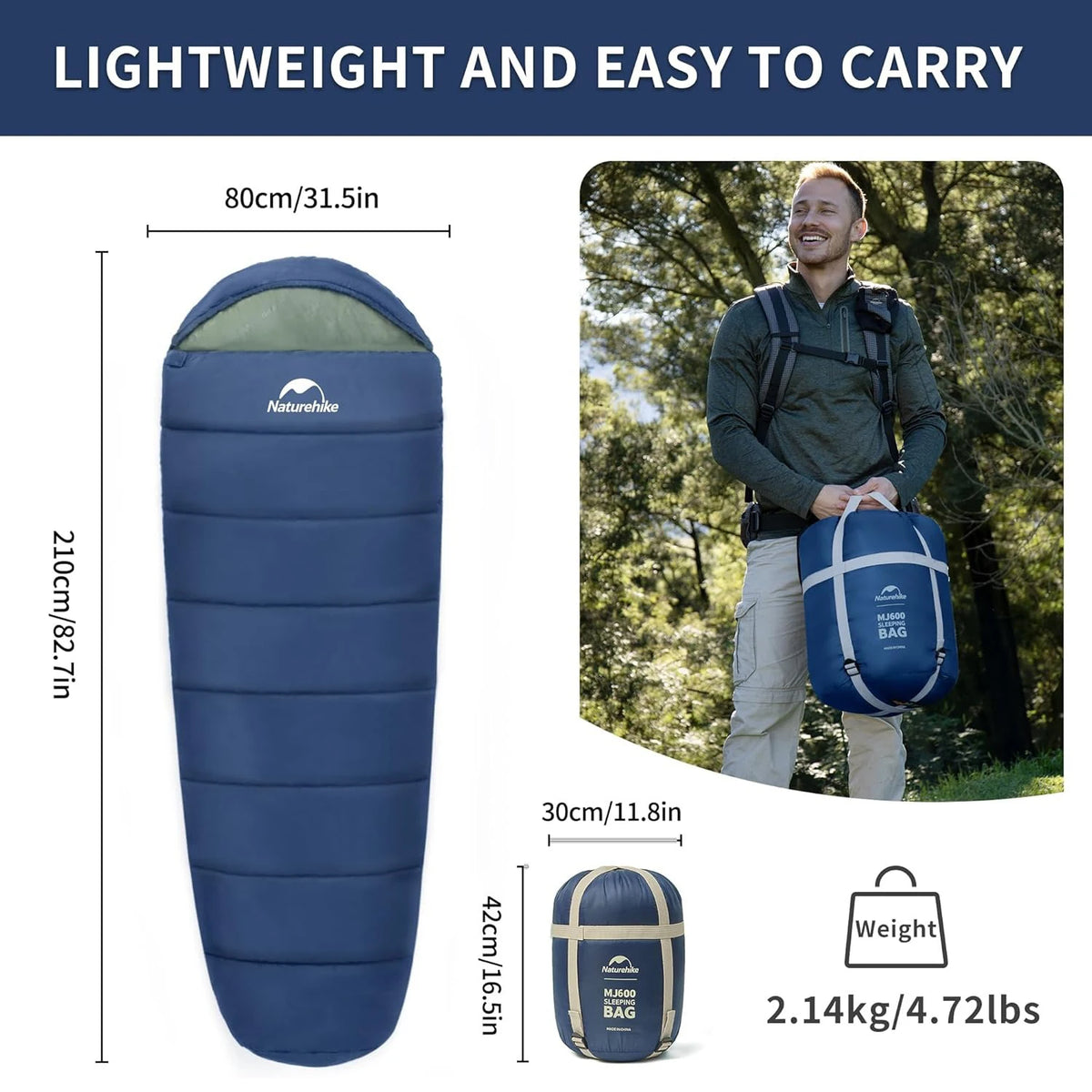 Naturehike Mummy Sleeping Bag for Adults Ultra Winter Warm