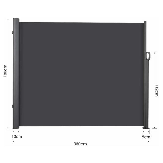 Mvpower Retractable Side Awning Garden Privacy Divider