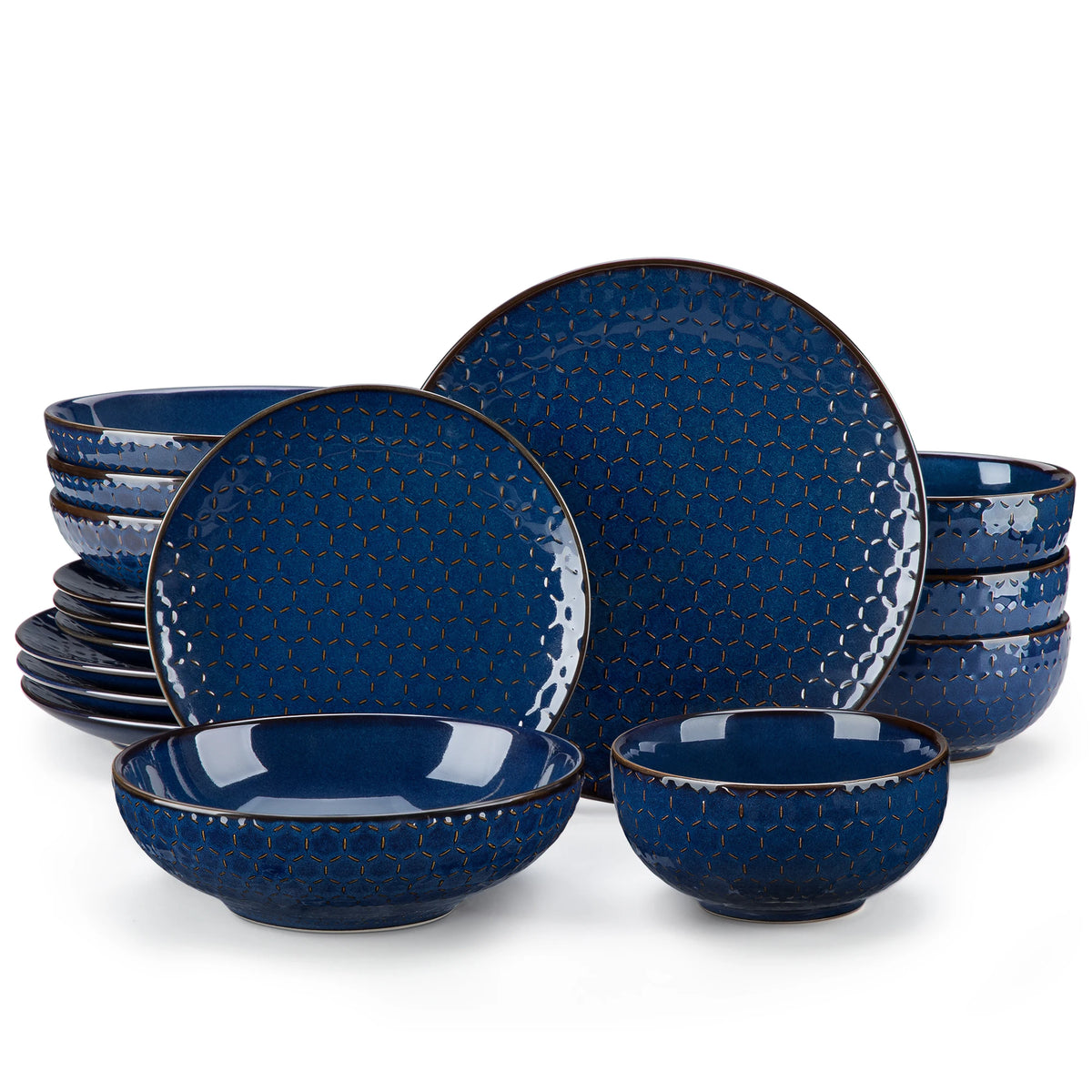 Malacasa Floral Porcelain Dinnerware Set For Home Dining Room