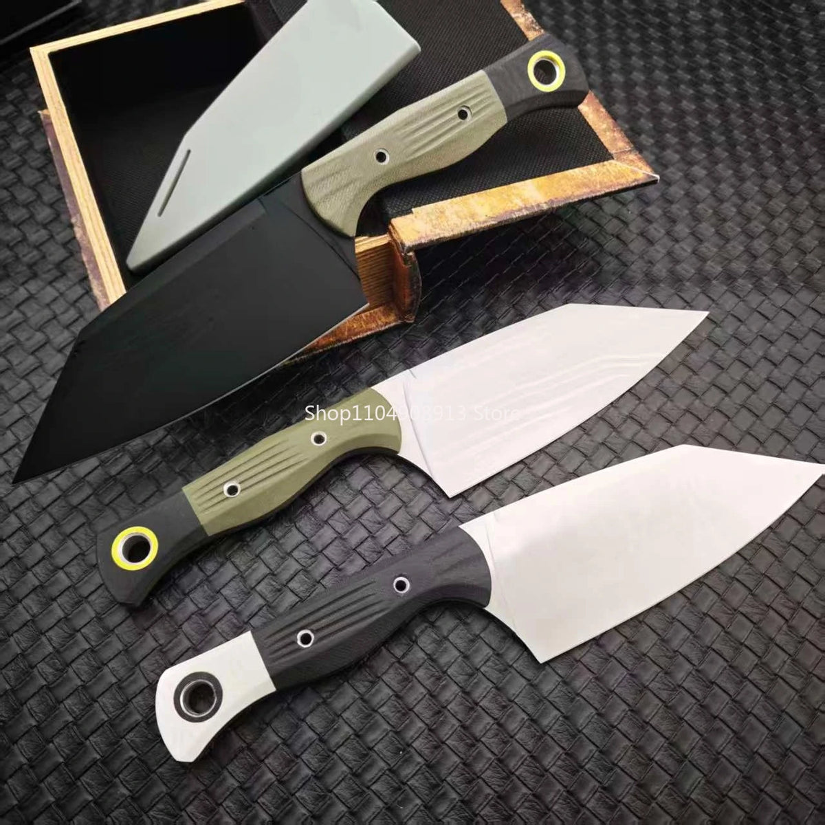 Heavy Duty G10 Handle Stainless Steel Fixed Blade Utility Knife
