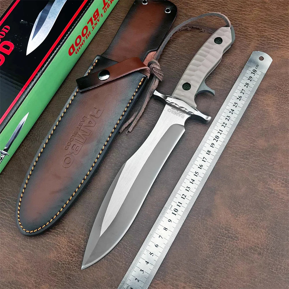 DIY Mk9 D2 Steel Outdoor Straight Knife With G10 Handle