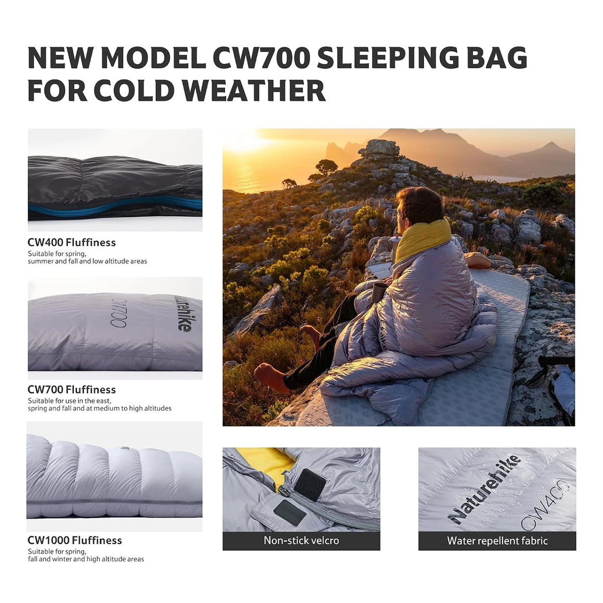 Naturehike Ultralight Duck Down Sleeping Bag For Outdoor Use